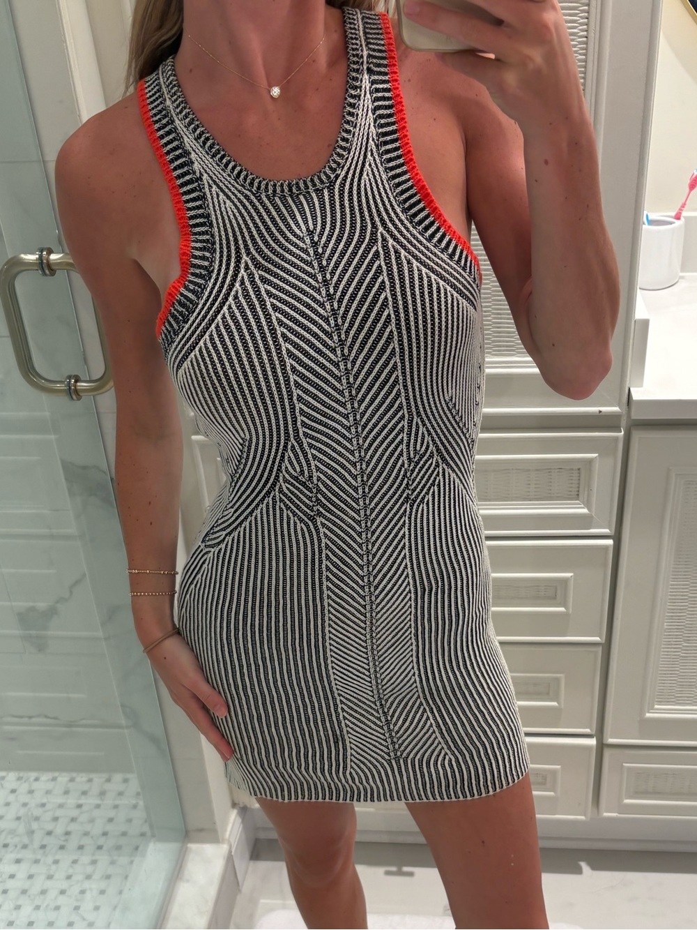 Alexander Wang asymmetrical knit dress with tags from real real